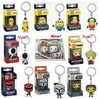 2026 Funko Keychains Ranger Red Blue Pink Minion Kevin Otto Stuart Spider Spot Vash Ahsoka Inuyasha Homer Sam Sally Figure Toys