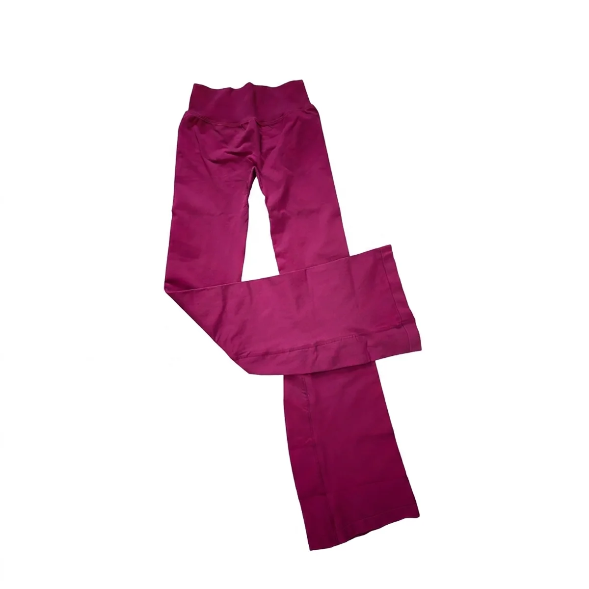 Flares Legggings Seamless Mid To Low Waistband Glute Contouring Wide Leg Pants Scrunch Booty Fitness Yoga Gym Flared Leggings