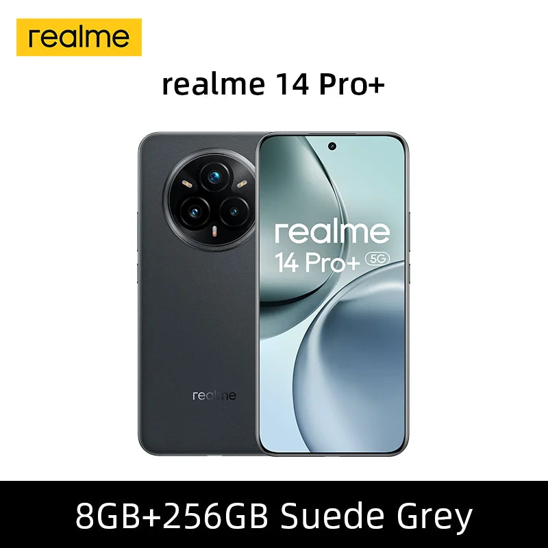 Global Version realme 14 Pro Plus 5G Smartphone Sony 3X Periscope OIS Camera Snapdragon7s Gen 3 80W SUPERVOOC Charge IP69