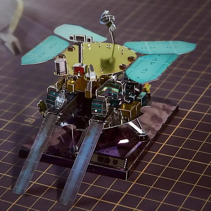 Space Exploration 3D Metal Puzzle Shuttle Hubble Space Telescope Mars Rover Model Toy for Kids Creative Jigsaw Puzzle Gift Toys