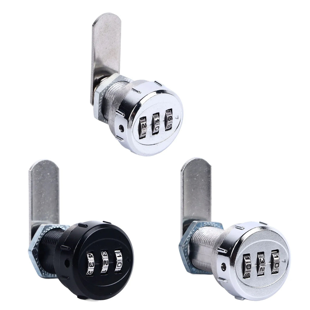 Combination Cabinet Cam Lock Mini 3 Digit Password Mechanical Cabinet Lock for Drawer Mailbox  Security Locks for Cabinet