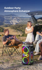 ZEALOT-PT21 200W Wireless Bluetooth Speaker , Portable Outdoor Speakers Loud with Bass Boost, Stereo Pairing, Reverse Charging,