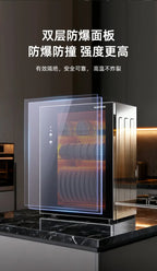 220V AUX Portable Disinfection Cabinet Kitchen Sterilizer Dryer for Tableware New Model No Drip WBA