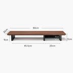 Z1 Monitor Height Increasing Rack Office Luxury Desk Setup E-sports Room Monitor Bracket Wooden Screen Stand with Compartments