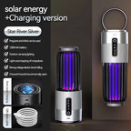 2500V Solar Powered Mosquito Killer Solar Charging Outdoor Camping Mosquito Lamp 3-Level Timing Control Mosquito Terminator