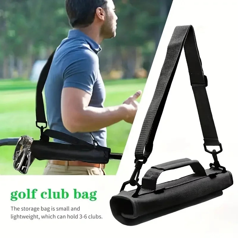 New Portable Mini Golf Club Bag Outdoor Practice Training Portable Storage Lightweight Shoulder Bag Crossbody Club Bag Unisex Secondary image