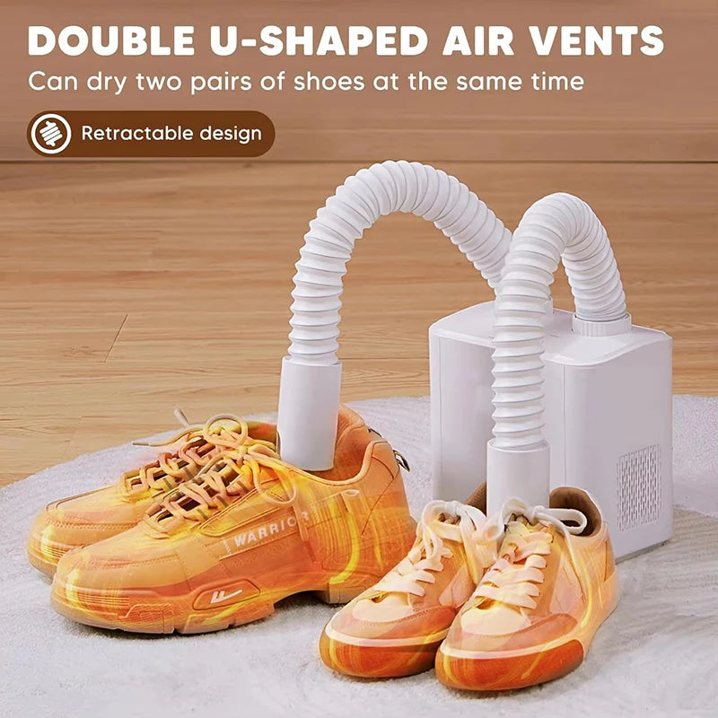 220V Shoe Dryer Electric Timing Dryer Retractable Fast Drying UV Sterilization Household Travel Foldable Shoes Boot Socks Gloves