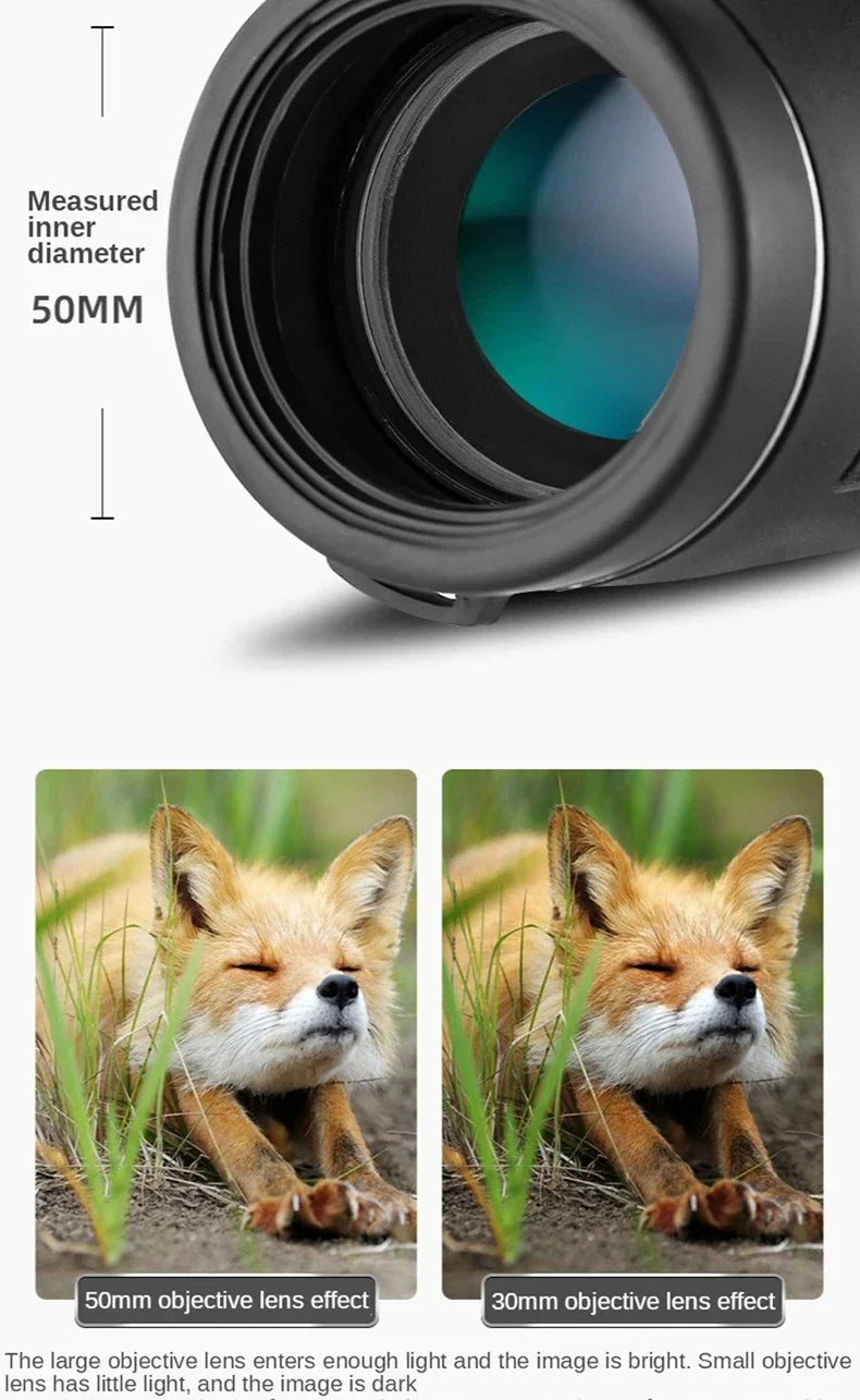 DISCOVERY 40x60 Monocular Telescope with Smartphone Holder & Tripod, High Power BAK4 Prism Lens Monocular For Hunting Camping