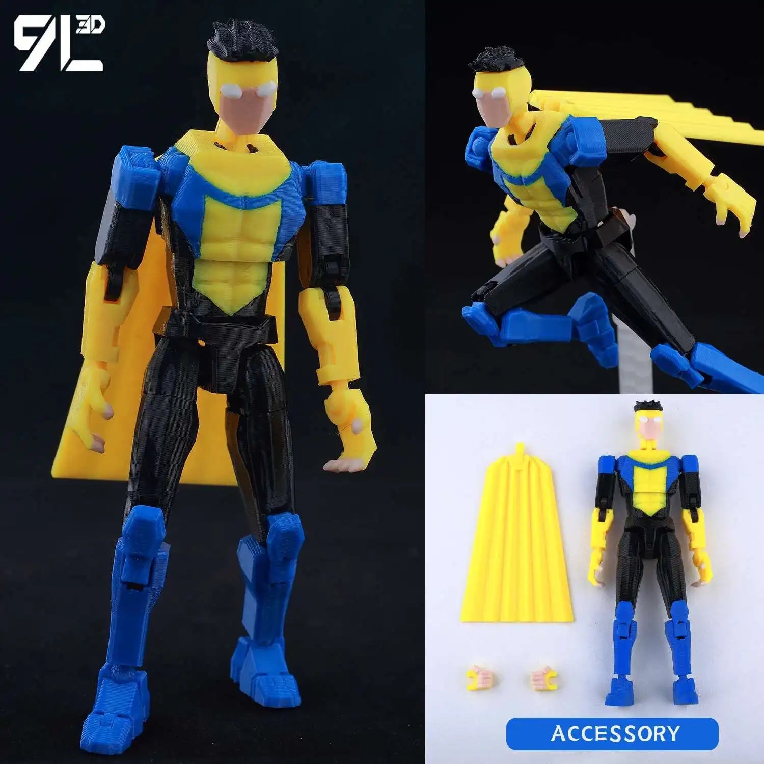 Venom Spider-Man Lucky13 Dummy13 Action Figures - 3D Printed T13 Multi-Jointed Shapeshift Mannequin Anime Collectible Toys