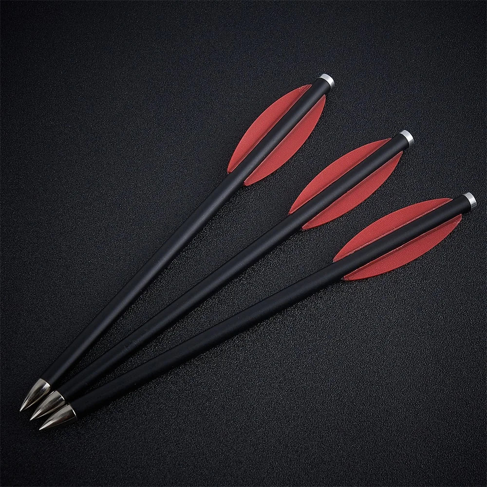 Mixed carbon crossbow for outdoor sports shooting, 6.3 inch, Willow feather, 6pcs/12PCs/24PCs