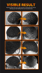 Deep Wave Control Pomade 360 Biotin Sport Strong Hold Wave Hair Gel With Brush Wavy Hair Oil Shampoo Conditioner Styling Care