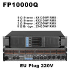 Original LOGO FP10000Q Professional Digital Power Amplifier 4x1350W 10000 Watt FP14000 2X2350W Audio DJ Subwoofer Amplifier