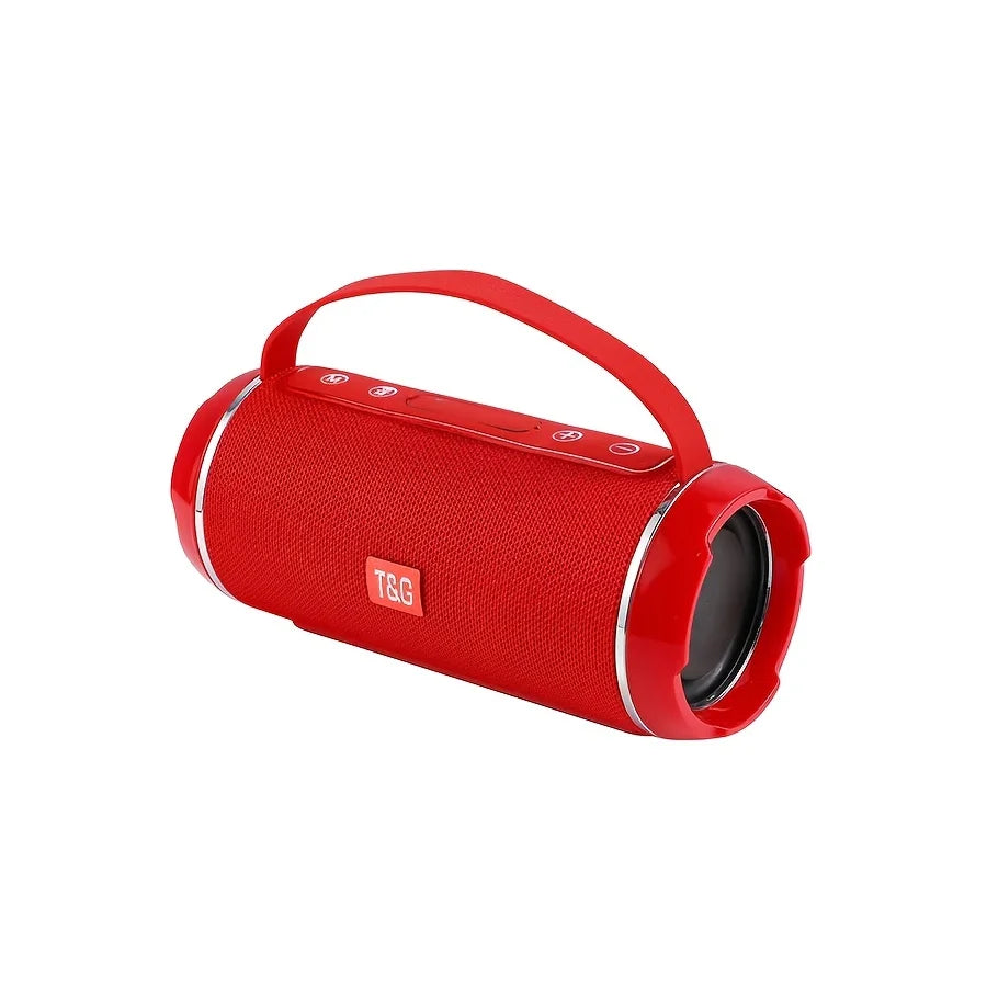 TG116C Outdoor Portable Upright Wireless Compatible Speaker, Cute Little Cube Speaker Music player, Support USB/ TF/ FM Radio Mu