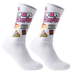 2026 BMAMBAS Anti Slip Silicone Summer Aero Socks Whiteline Cycling Socks Men Bicycle Sport Running Bike Socks Calcetines