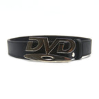 Unisex Nostalgic Design DVD Buckle Belt Men Women Decoration Paired with Jeans Waist Straps Belt Versatile Design Sense Belt