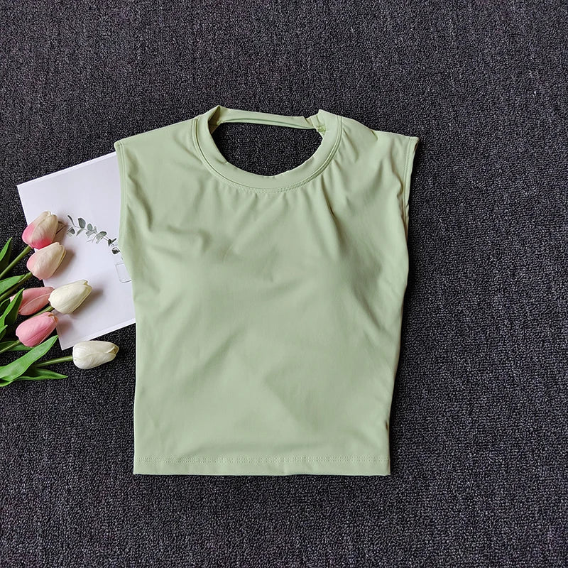 Women Sports Bra Top Push Up Sexy Beauty Back Fitness Yoga Bra t-shirts Sport Tops For Women Breathable Running Vest Gym Wear Secondary image