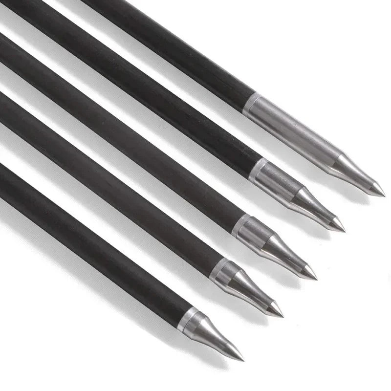 12pcs Archery Target Arrowhead 75/100/125/150/200/250/300grain Stainless Steel Aiming Arrow Tips with O Ring Hunting Accessories