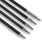 12pcs Archery Target Arrowhead 75/100/125/150/200/250/300grain Stainless Steel Aiming Arrow Tips with O Ring Hunting Accessories