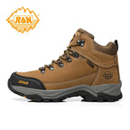 RAN Cow Leather Hiking Boots Men For men Outdoor Sport Walking Sneakers trekking Snow Shoes women Climbing Mountain Hunting boot