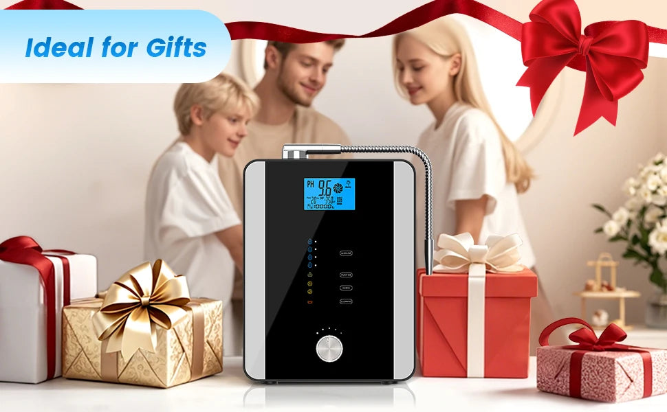 CAWOLO Alkaline Water Ionizer Machine PH Water Device Alkaline Water Dispenser 11 Plates Platinum Coating Alkaline Water Ioniser