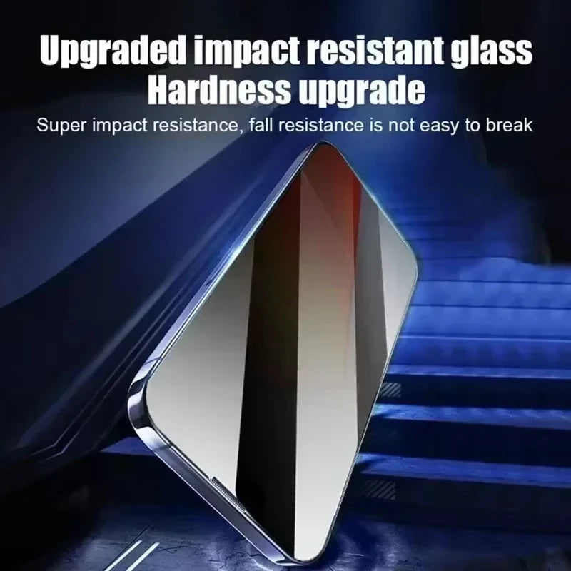 Dust Free Install Tempered Glass For iPhone 16 15 14 Plus 17 Pro Max Air 13 12 Mini 11 XR XS Oleophobic Coating Screen Protector