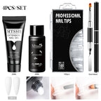 24PCS/Set 20ml Poly Naili Extension Gel  Kit Mini UV Lamp Sealer With Base Top Coat Professional Poly UVNail Gel Kit Starter Kit