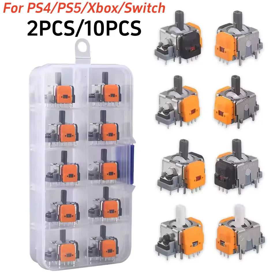 Replacement Hall Effect Joystick 3D Analog Sensor ThumbStick for PS5/PS4/Xbox One/Switch Pro Controller Repair Parts Accessory Main image