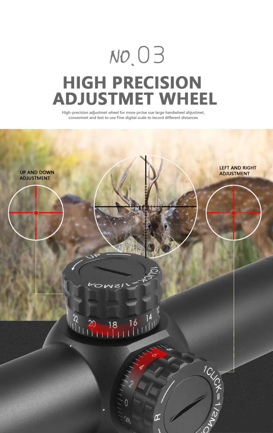 1-5x24 Scopes Compact Scope Hunting Scopes Tactical Sight Wide Angle Sight
