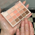 DIKALU 20-Color Korean Low Saturation Eyeshadow Tray Matte Waterproof Brown Pink Eye Shadow Palette Long-lasting Daily Makeup