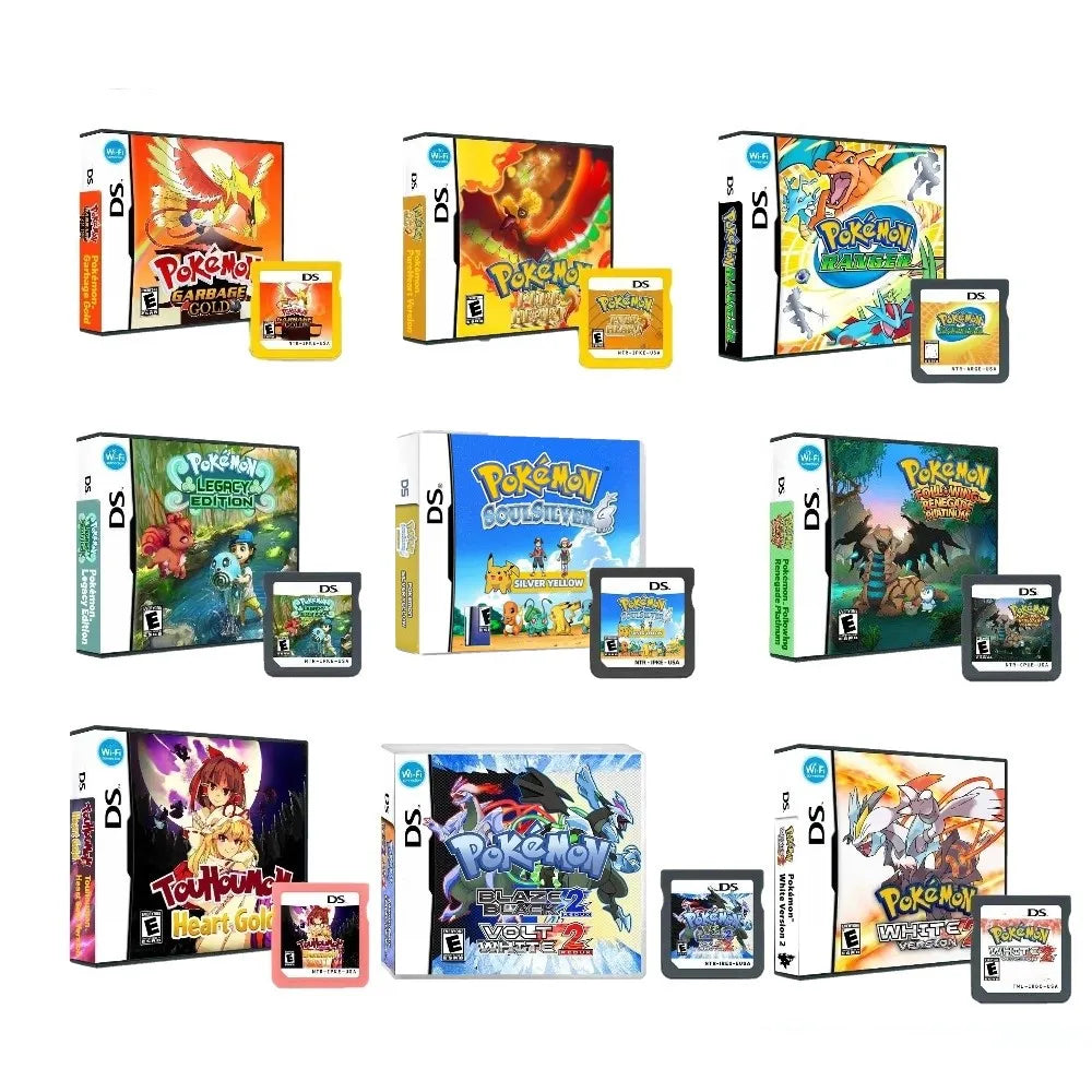 NDS Game Card，Pokémon series Platinum， Pure Heart ，True Soul ， Conquest，Garbage Gold， New  Version English  Game Main image