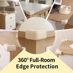 1Roll Baby Safety Table Corner Protector Strip with 4 Self Adhesive Corner Guards Soft NBR Foam Baby Proofing Edge Corner Guards