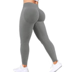 Gym Seamless Women Solid Waist Yoga Pants Three-section Waist Sexy Hip-lifting Tight Sports Pants Fitness Exercise Yoga Pants