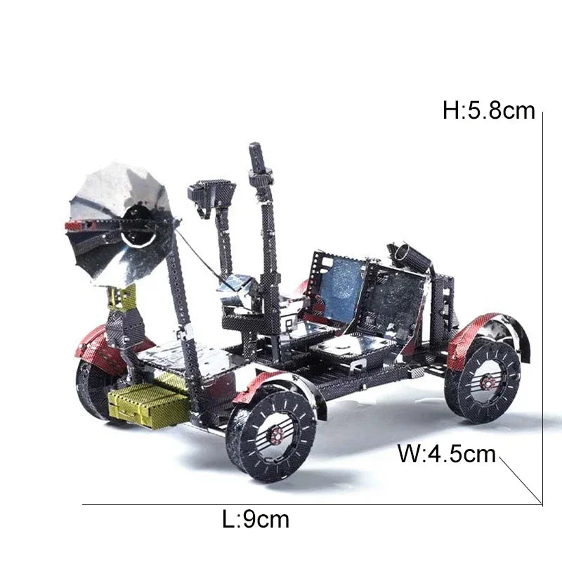 Space Exploration 3D Metal Puzzle Shuttle Hubble Space Telescope Mars Rover Model Toy for Kids Creative Jigsaw Puzzle Gift Toys