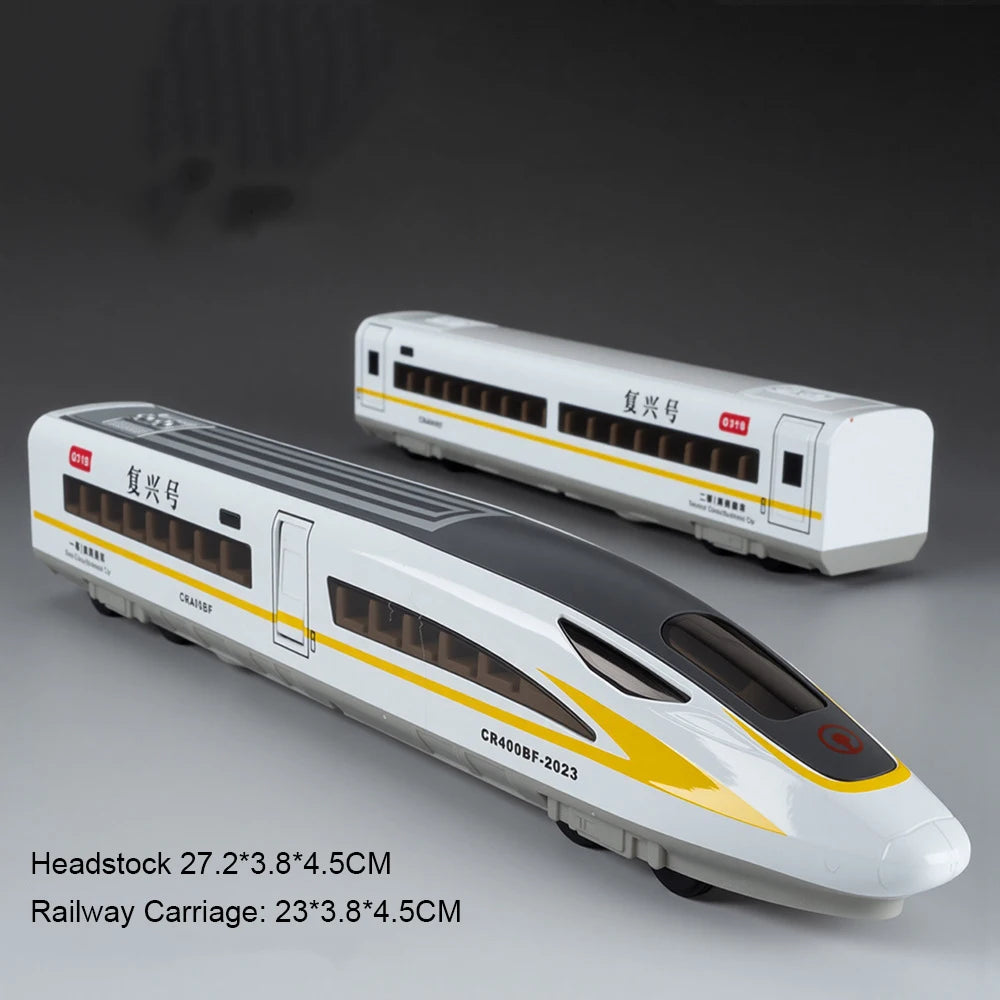 1:60 Scale FuXing High-speed Railway Toy Car Model Sound Light Remote Control Electric Simulation Train Models Ornaments Gifts