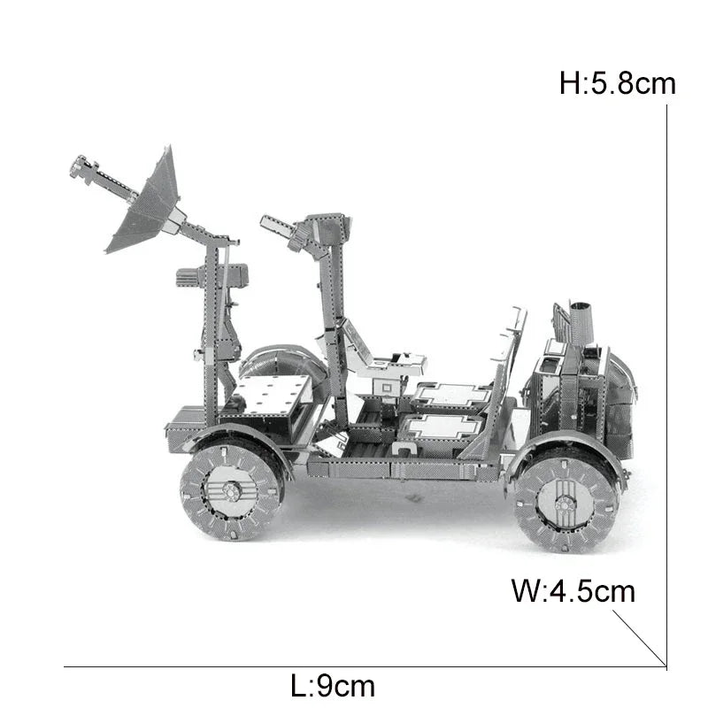 Space Exploration 3D Metal Puzzle Shuttle Hubble Space Telescope Mars Rover Model Toy for Kids Creative Jigsaw Puzzle Gift Toys