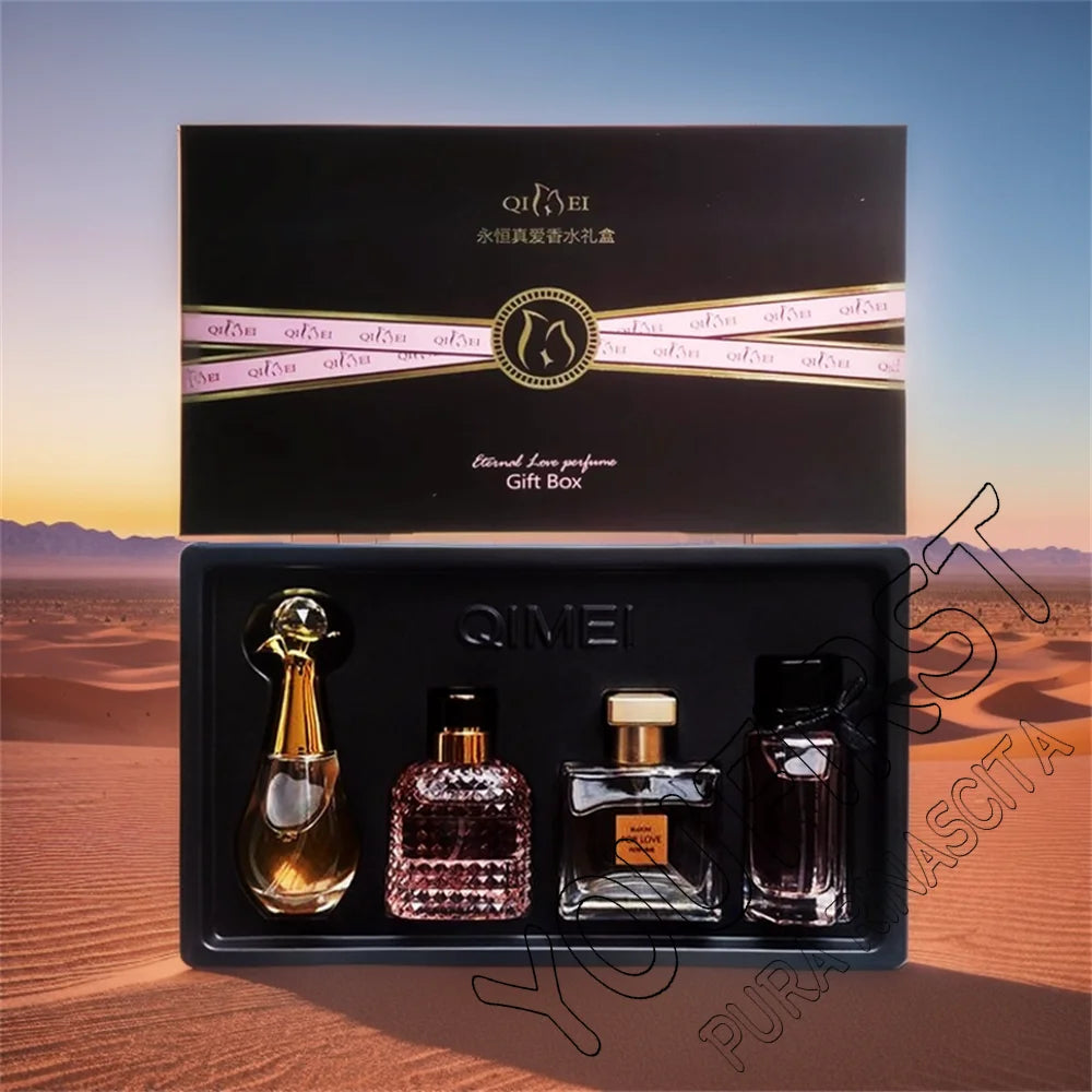 Luxury Brand Perfume Women духи Eau De Parfum Femme Gift Box 4Pcs Set 100ml Perfumes De Mujer Natural Floral Fragrance Spray
