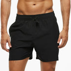 Escatch 2026 Summer Man Swimwear Solid Multicolor Polyester Mesh Liner Side Zipper Pocket Maillot De Bain Homme Sport Shorts