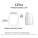 New HDPE 200ml 90 Capsules DHA Vitamin Tablets Deep Sea Fish Oil Capsules Food Grade Health Supplement Bottle