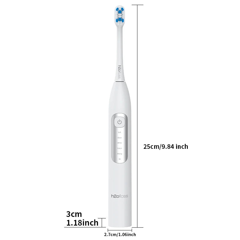 H2ofloss Sonic Electric Toothbrush 38000VPM 5 Modes IPX7 Waterproof 60 Days Battery Smart Timer Rechargeable Whitening Oral Care Secondary image