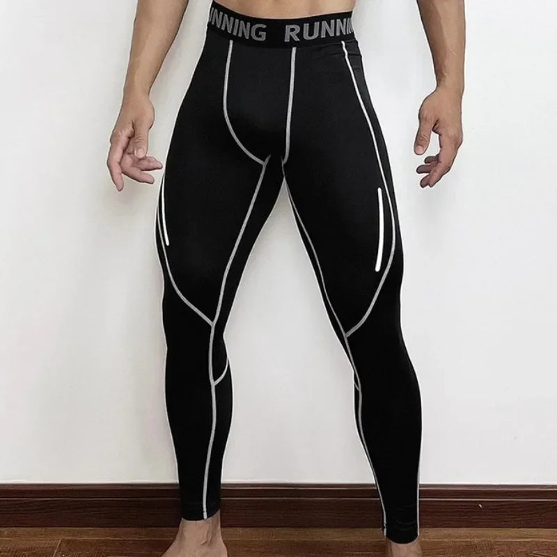 Mens Tight Compression Pants Quick Dry Fit Sportswear Running Tights Men Legging Fitness Training Sexy Sport Gym Leggings Main image