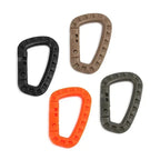 1/2/3/4/6pcs Tactical Carabiner Carabina Karabiner Clip Plastic Cadet Hiking Camping