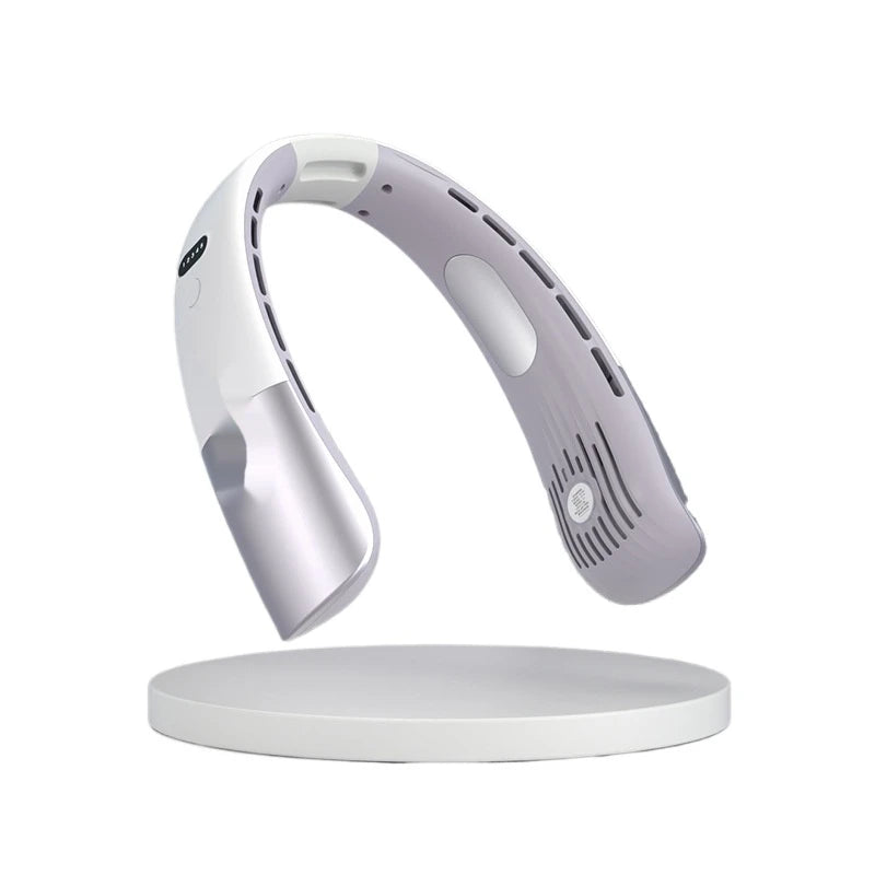Portable Bladeless 360 ° Cooling 5 Speed Long Battery Life Portable Neck Fan For Outdoor & Office