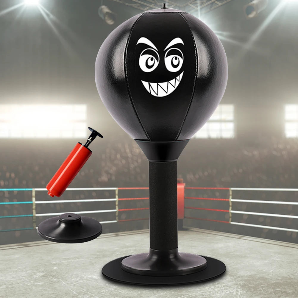 Desktop Punching Ball With Suction Cup Tabletop Boxing Punching Bag Tress Buster Desk Boxing Punch Ball Stress Release