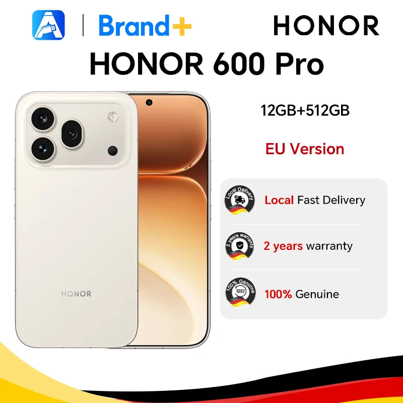 HONOR 600 Pro,EU Version, 5G Smartphone, 200MP Ultra-clear Night Camera,OIS,6400mAh Battery, Snapdragon 8 Elite,IP68 IP69 IP69K,Dual Card Main image