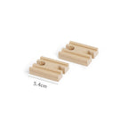 Wooden Train Track Toys Railway Rails Accessories Fit Thomas Train Road Connector Wood Railway Bridge Children Birthday Gifts