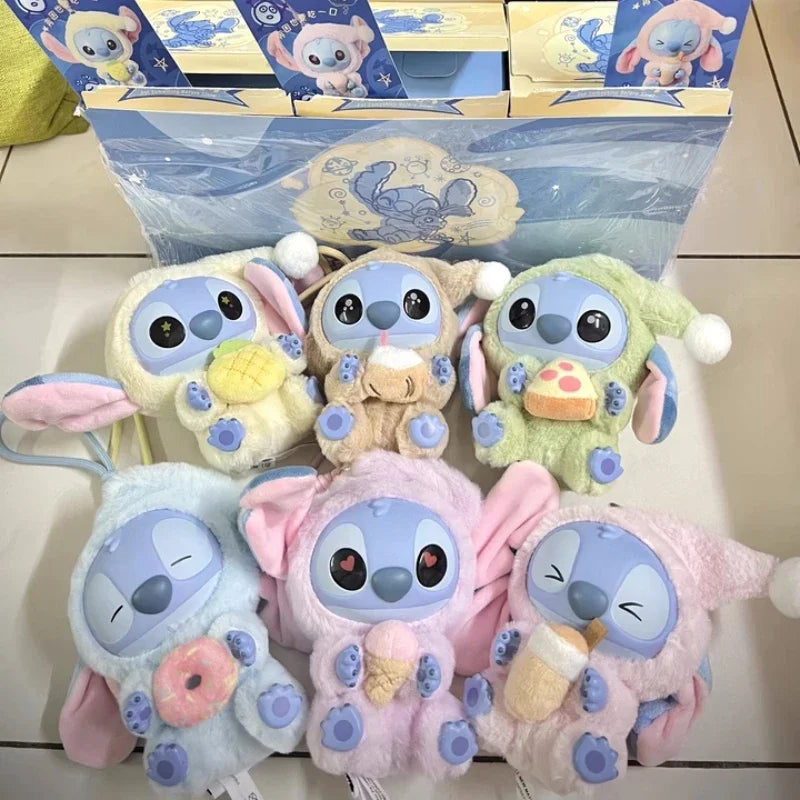 New Stitch Eat Some Thing Before Sleep Series Vinyl Blind Box Bag plush Pendant Cute Doll Mystery Box Toy Adult Gift Main image