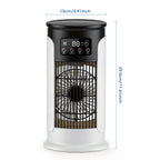 Desktop Air Conditioning Fan 300ML Water/Ice Cooling Fan 6 Speeds Small Air Conditioner Humidifier Cooler Fan With Ambient Light