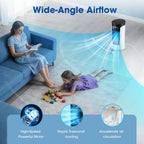 Desktop Air Conditioning Fan 300ML Water/Ice Cooling Fan 6 Speeds Small Air Conditioner Humidifier Cooler Fan With Ambient Light