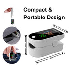 Oximeter Portable Fingertip Pulse Blood Oxygen Saturation Monitor With LED Display Fingertip Oximeter Testing SpO2 Health Care