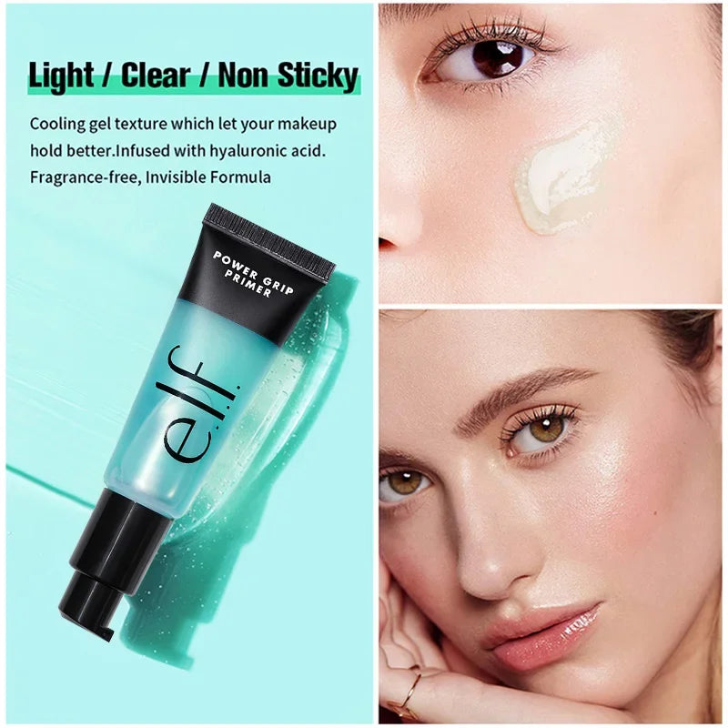 Elf Makeup Base Gel Primer 24ml for Dry Skin - Highly Moisturizing, No Pilling & Natural Finish, Hydrating Lightweight Formula